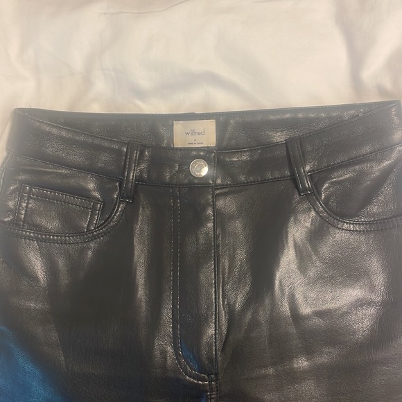 Melina Vegan Leather Pant | Aritzia | 4 - Picture 8 of 9